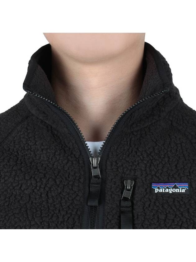 Retro Pile Fleece Zip-Up Jacket Black - PATAGONIA - 8