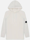 Lambswool GRS Hooded Waffle Knit Top White - CP COMPANY - BALAAN 2