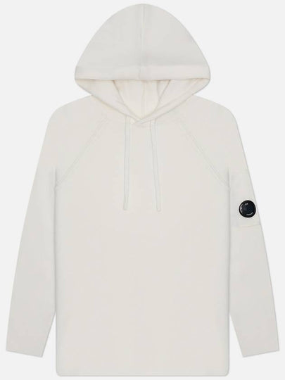 Lambswool GRS Hooded Waffle Knit Top White - CP COMPANY - BALAAN 2