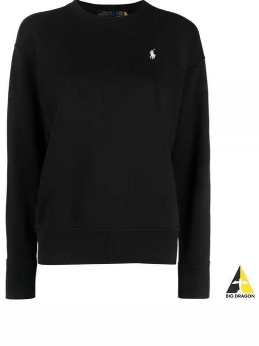 Embroidered Logo Pony Sweatshirt Black - POLO RALPH LAUREN - BALAAN 2