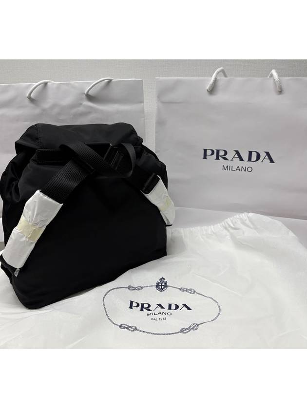 Nylon Triangle Logo Pocono Backpack Black - PRADA - BALAAN 5