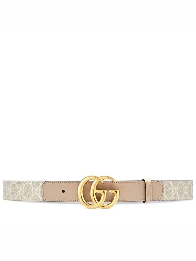 GG Marmont Supreme Belt Beige - GUCCI - BALAAN.