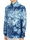 Emanuel Print Mid Layer Long Sleeve T-Shirt Blue - J.LINDEBERG - BALAAN 3