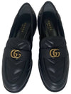 Double GG Logo Marmont Loafer Shoes 670399 1000 Black EU36 - GUCCI - BALAAN 2