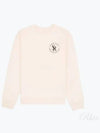 Logo Crew Neck Cotton Sweatshirt Beige - SPORTY & RICH - BALAAN 2