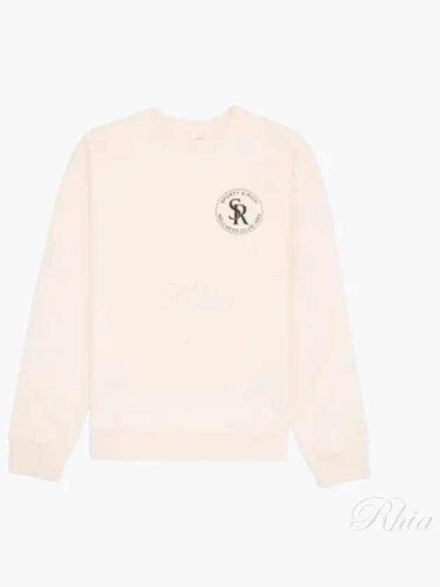 Logo Crew Neck Cotton Sweatshirt Beige - SPORTY & RICH - BALAAN 2