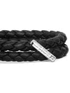 Intrecciato Double Weaving Bracelet Black - BOTTEGA VENETA - BALAAN 6