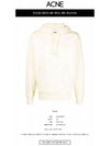 Face Patch Logo Hoodie Vanilla Yellow - ACNE STUDIOS - BALAAN 3