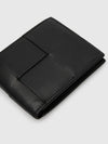 Intrecciato Half Wallet Black - BOTTEGA VENETA - BALAAN 6