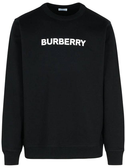 Logo Print Sweatshirt Black - BURBERRY - BALAAN 2