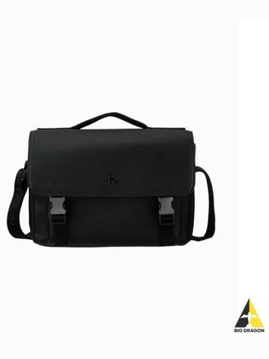 JEANS Men s CKJ Ultra Light Flat Lab Wrap Messenger Bag Black 4G3048G UB1 - CALVIN KLEIN - BALAAN 1