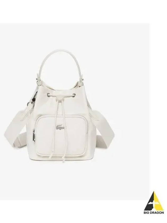 Women s Easy IZZIE Bucket Bag OFFWHITE Off White - LACOSTE - BALAAN 1