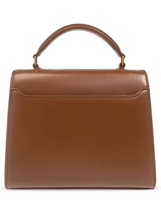 Box Cassandre Mini Top Leather Tote Bag Brown - SAINT LAURENT - BALAAN 6