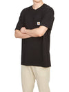 Pocket Short Sleeve T-Shirt Black - CARHARTT WIP - BALAAN 5