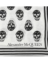 Biker Skull Scarf White - ALEXANDER MCQUEEN - BALAAN 6