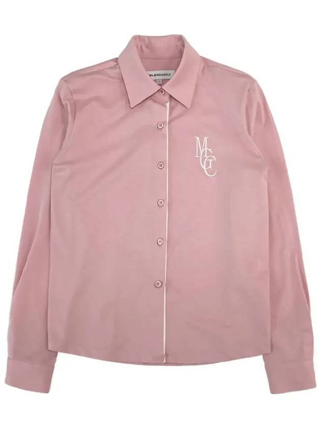 MGC SINGLE JERSEY Silket Span Shirt PINK - MONBIRDIE GOLF - BALAAN 4