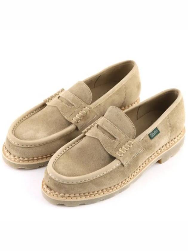 Suede Loafers Sand - PARABOOT - BALAAN 2