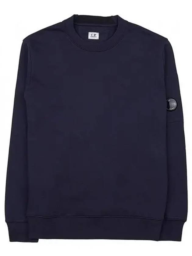 Diagonal Raised Fleece Sweatshirt Navy - CP COMPANY - BALAAN 2