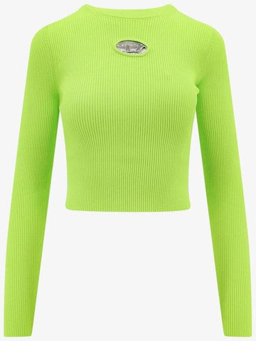 M Valary Ribbed Long Sleeve Knit Top Green Fluo - DIESEL - BALAAN 1