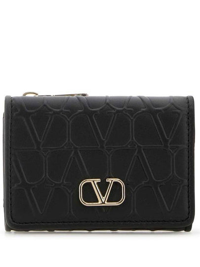 Twill Iconograph Half Wallet Black - VALENTINO - BALAAN 2