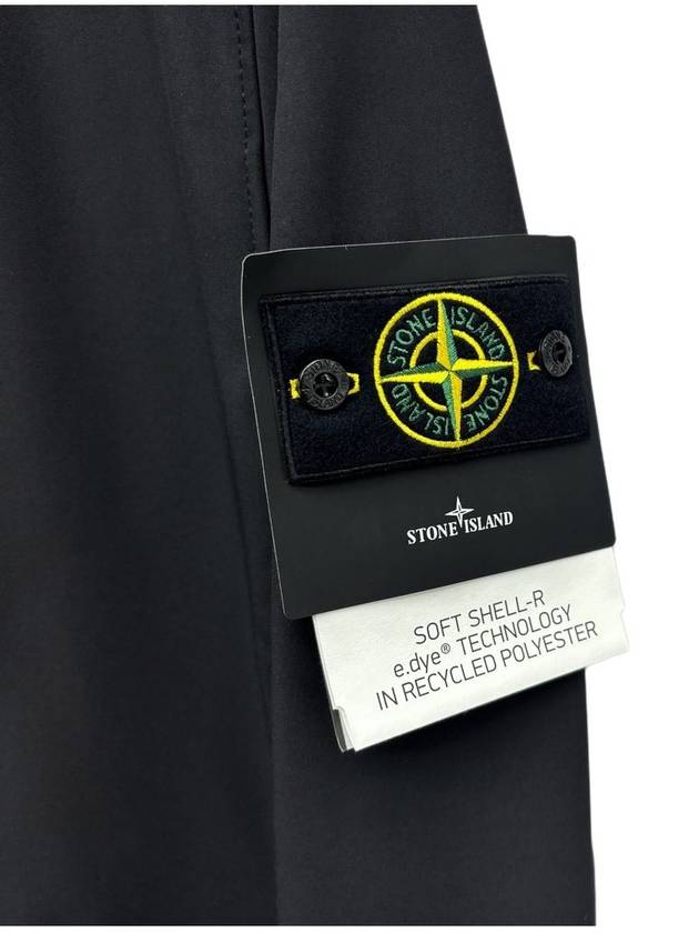 Soft Shell RE Dye Technology Hooded Jacket Black - STONE ISLAND - BALAAN 4