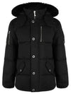 Original 3Q Hooded Padding Black Shearling Black - MOOSE KNUCKLES - BALAAN 2