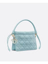 Lady Milly Cannage Lambskin Mini Tote Bag Blue - DIOR - BALAAN 3