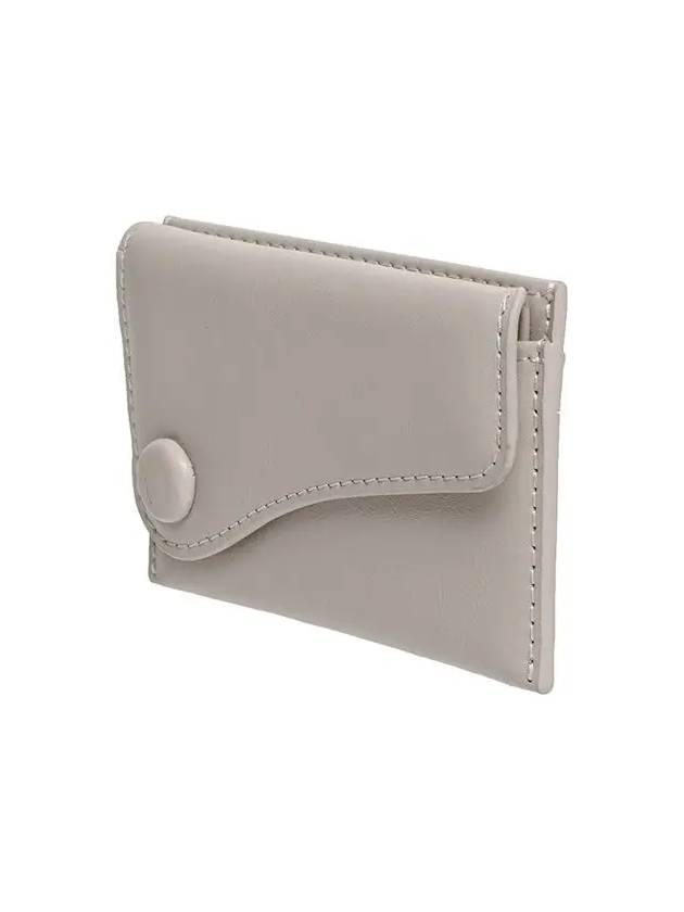 Saddle Slim Mini Transportation Card Wallet Warm Gray - LE MASQUE - BALAAN 4