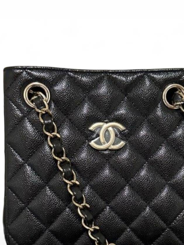 Gold CC Logo Mini Bucket Bag Black - CHANEL - BALAAN 6