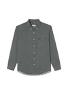 Men's Pocket Denim Shirt Melange Grey - LACOSTE - BALAAN 1