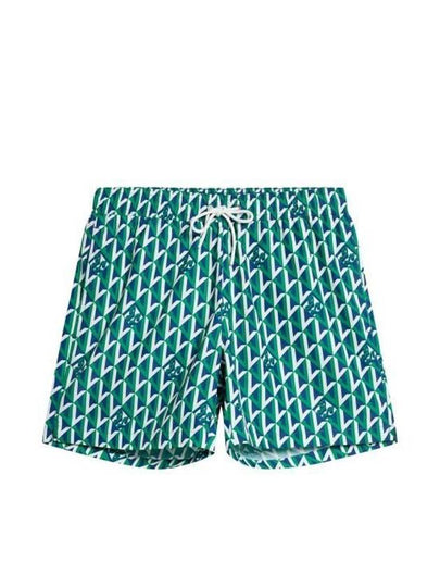 Banks Island Geo Swim Trunk Shorts Green - J.LINDEBERG - BALAAN 2