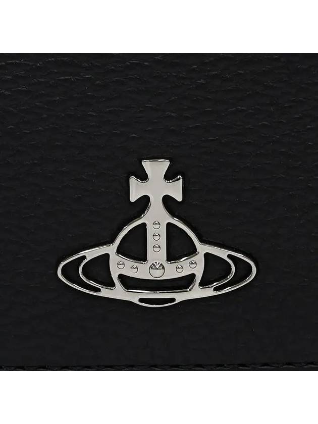 ORB Logo Half Wallet Black - VIVIENNE WESTWOOD - BALAAN 3