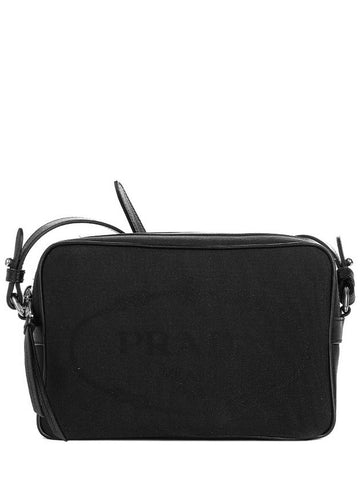 Women's Jacquard Cross Bag Black - PRADA - BALAAN 1