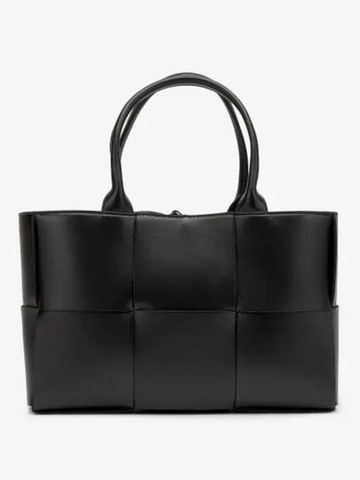 Arco Intrecciato Small Tote Bag Black - BOTTEGA VENETA - BALAAN 2