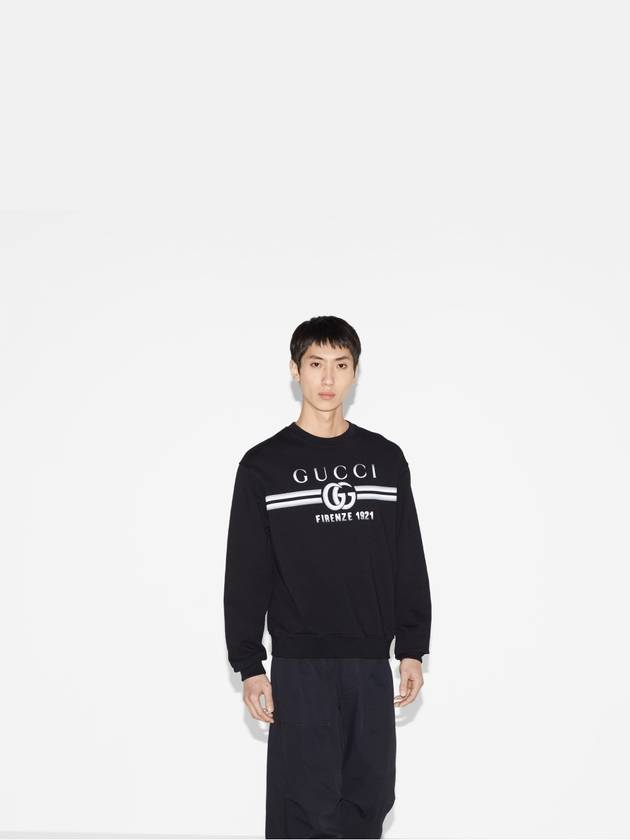 Black Cotton Sweatshirt 784413XJGKQ1152 B0561267860 - GUCCI - BALAAN 3