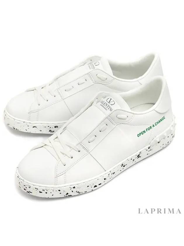 Men's Open For Change Low Top Sneakers White - VALENTINO - BALAAN 5