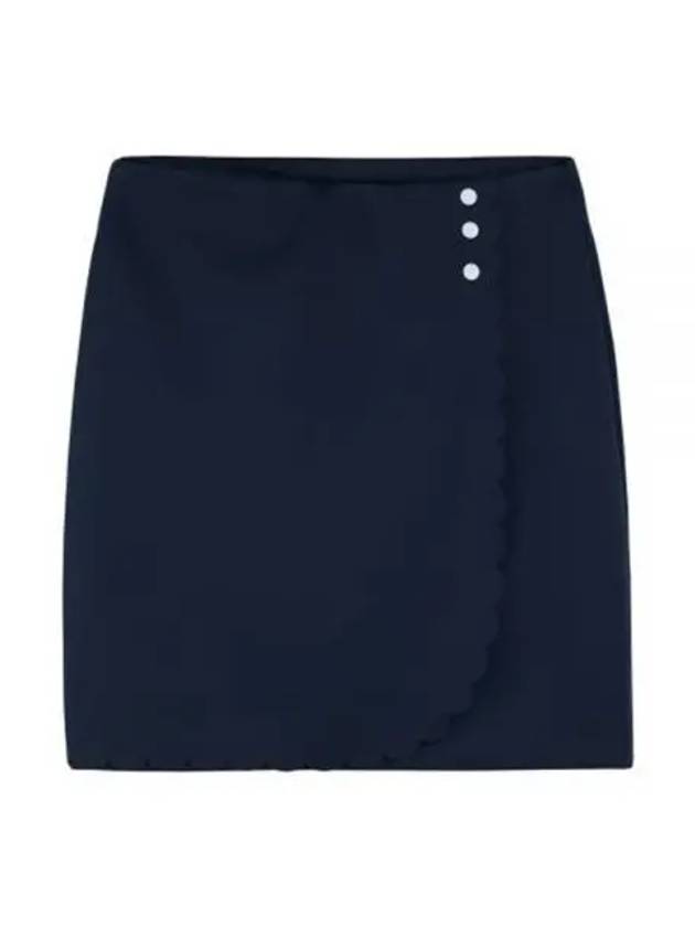 Women's Anna Mini H-Line Skirt Navy - J.LINDEBERG - BALAAN 2