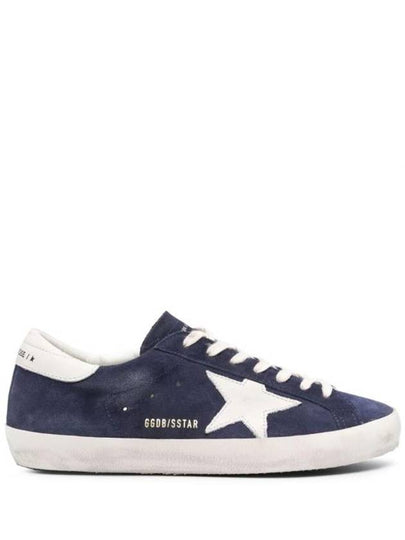 Superstar Suede Low Top Sneakers Navy - GOLDEN GOOSE - BALAAN 2