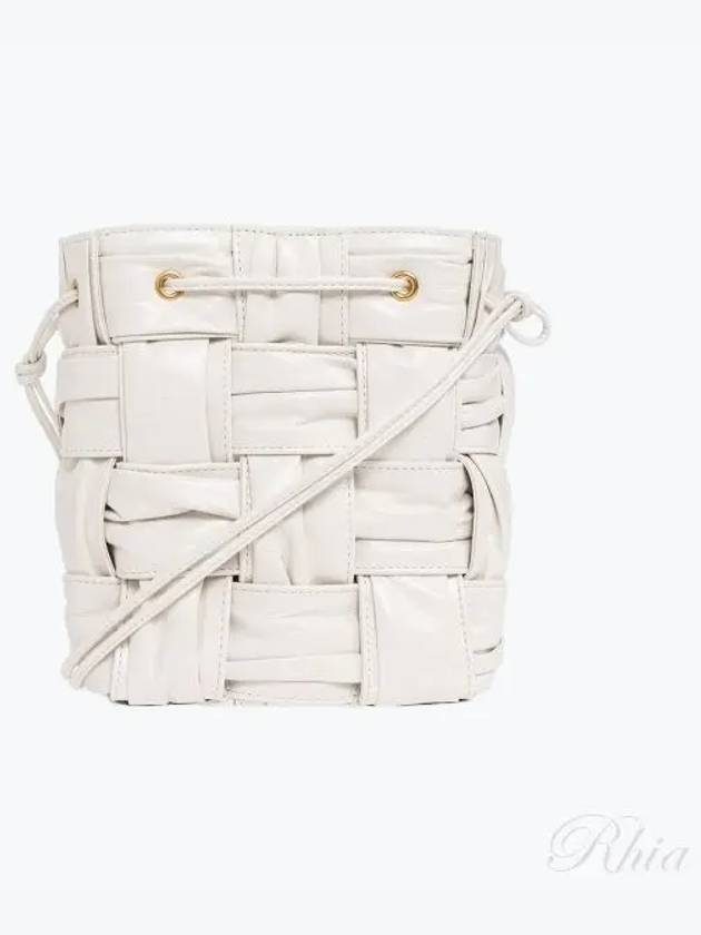 Cassette Mini Bucket Bag White - BOTTEGA VENETA - BALAAN 2