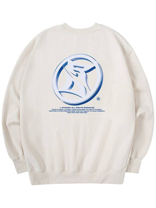 round logo sweatshirt cream - RADINEO - BALAAN 1