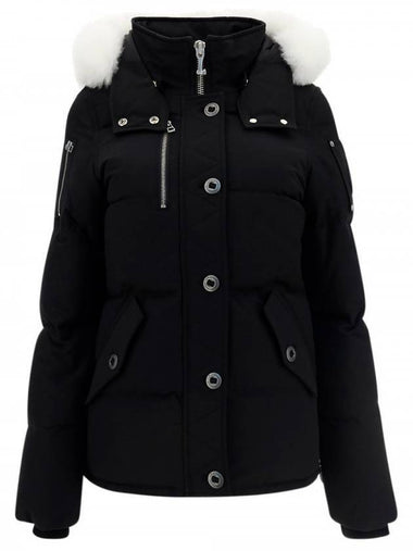 Original Threequarter Jacket White Fur Black - MOOSE KNUCKLES - BALAAN 1