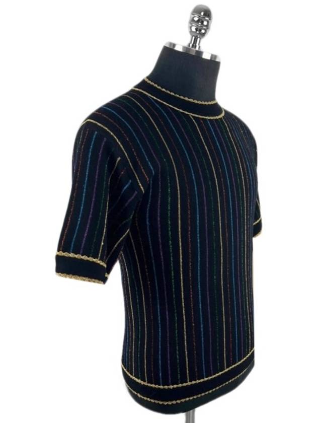 Metallic color pinstripe knit top 599180 - GUCCI - BALAAN 2