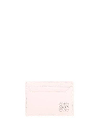 Anagram Plain Pebble Grain Calfskin Card Wallet Light Ghost - LOEWE - BALAAN 1