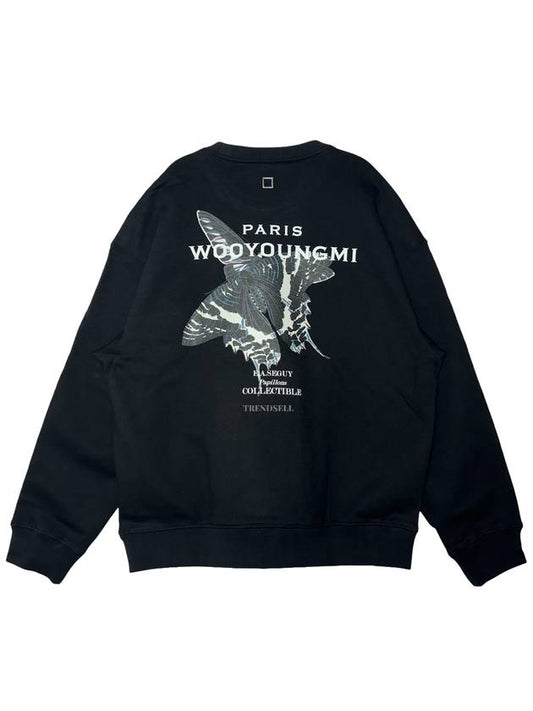 Butterfly Back Logo Sweatshirt Black - WOOYOUNGMI - BALAAN 2