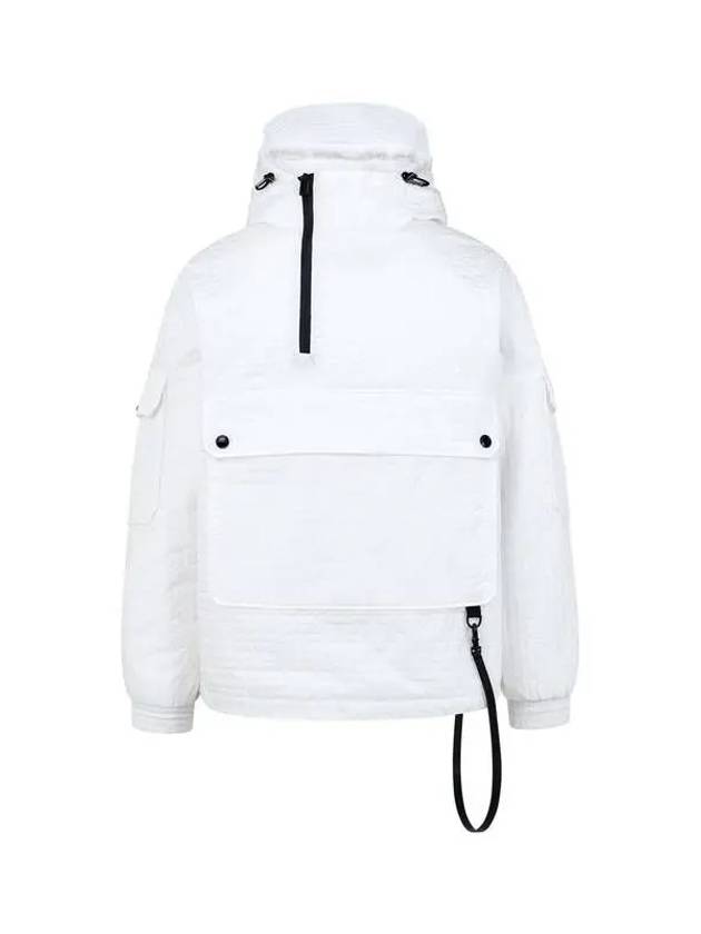 Men s Hooded Raglan Quilted Anorak White 271616 - EMPORIO ARMANI - BALAAN 1