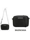 Grained Calfskin Everyday Medium Camera Crossbody Bag Black - BALENCIAGA - BALAAN.
