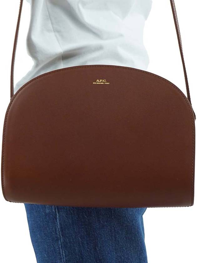 Demi Lune Half Moon Cross Bag Brown - A.P.C. - BALAAN 4