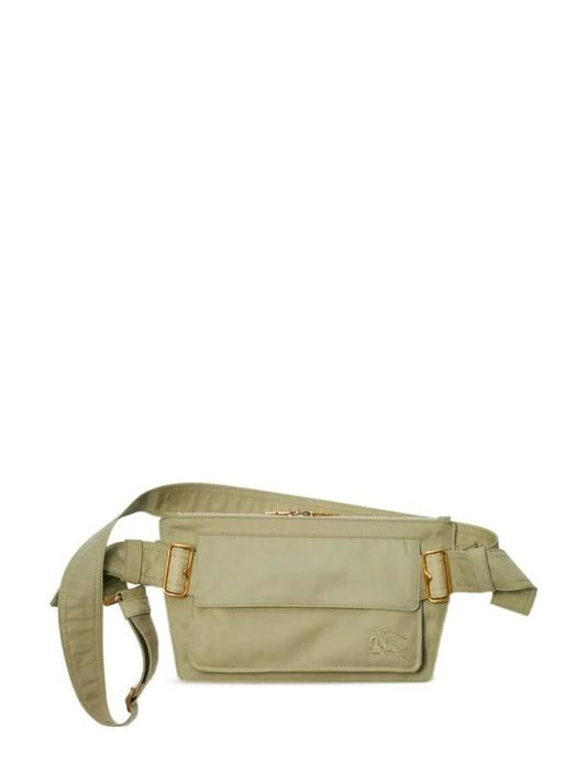 Trench Embroidered Logo Belt Bag Green - BURBERRY - BALAAN 1