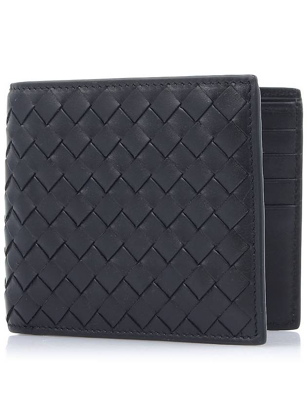 Intrecciato Weaving Half Wallet Black - BOTTEGA VENETA - BALAAN 2