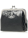 Crinkle Prime Coin Wallet Black - VIVIENNE WESTWOOD - BALAAN 3